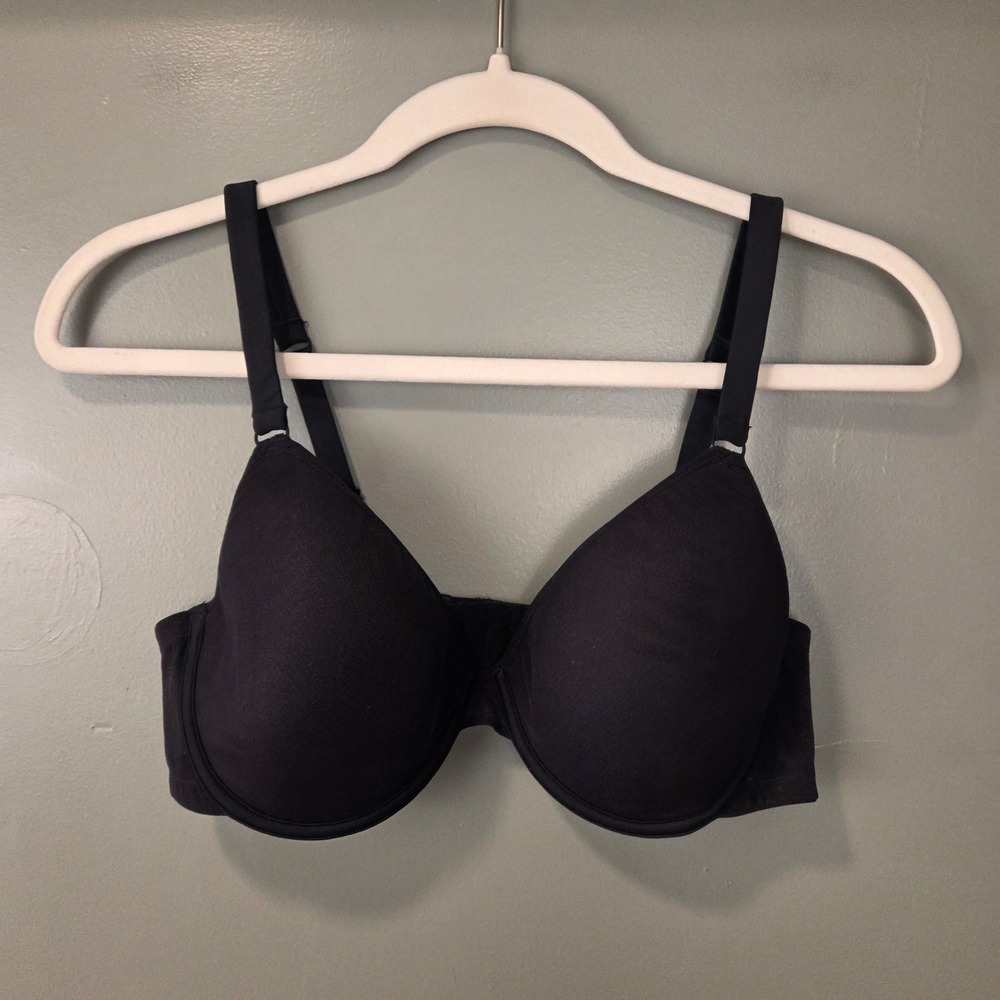 Addiction Nouvelle Women's Underwire Convertible Bra Size 38C Black Sheer Mesh